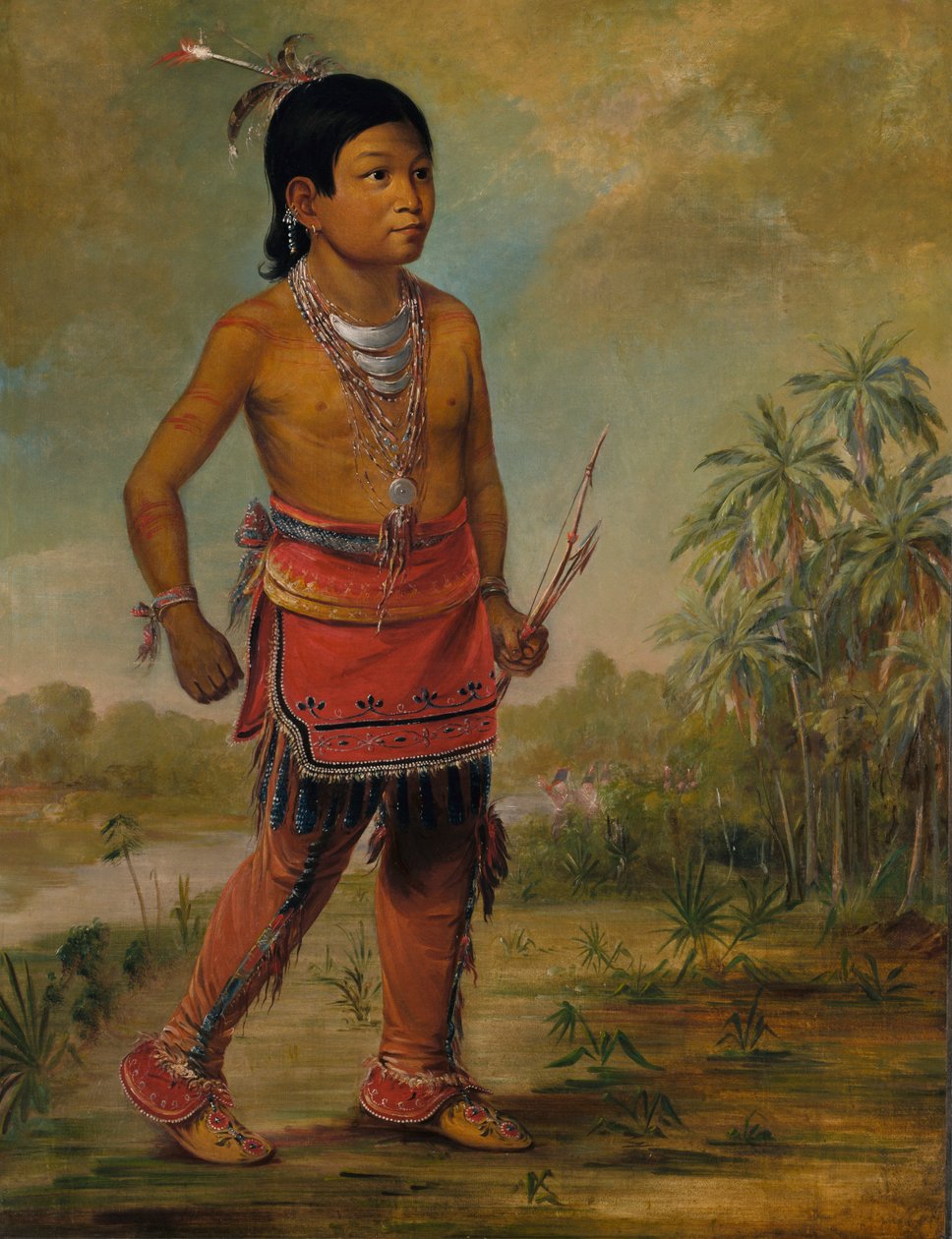 Osceola Nick-a-no-chee, en pojke, 1840. av George Catlin