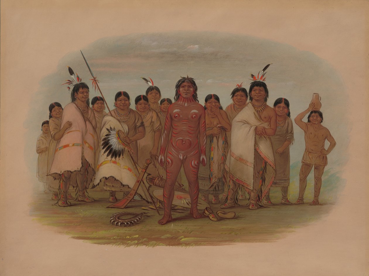 Måla mig - Apachee, 18551869. av George Catlin