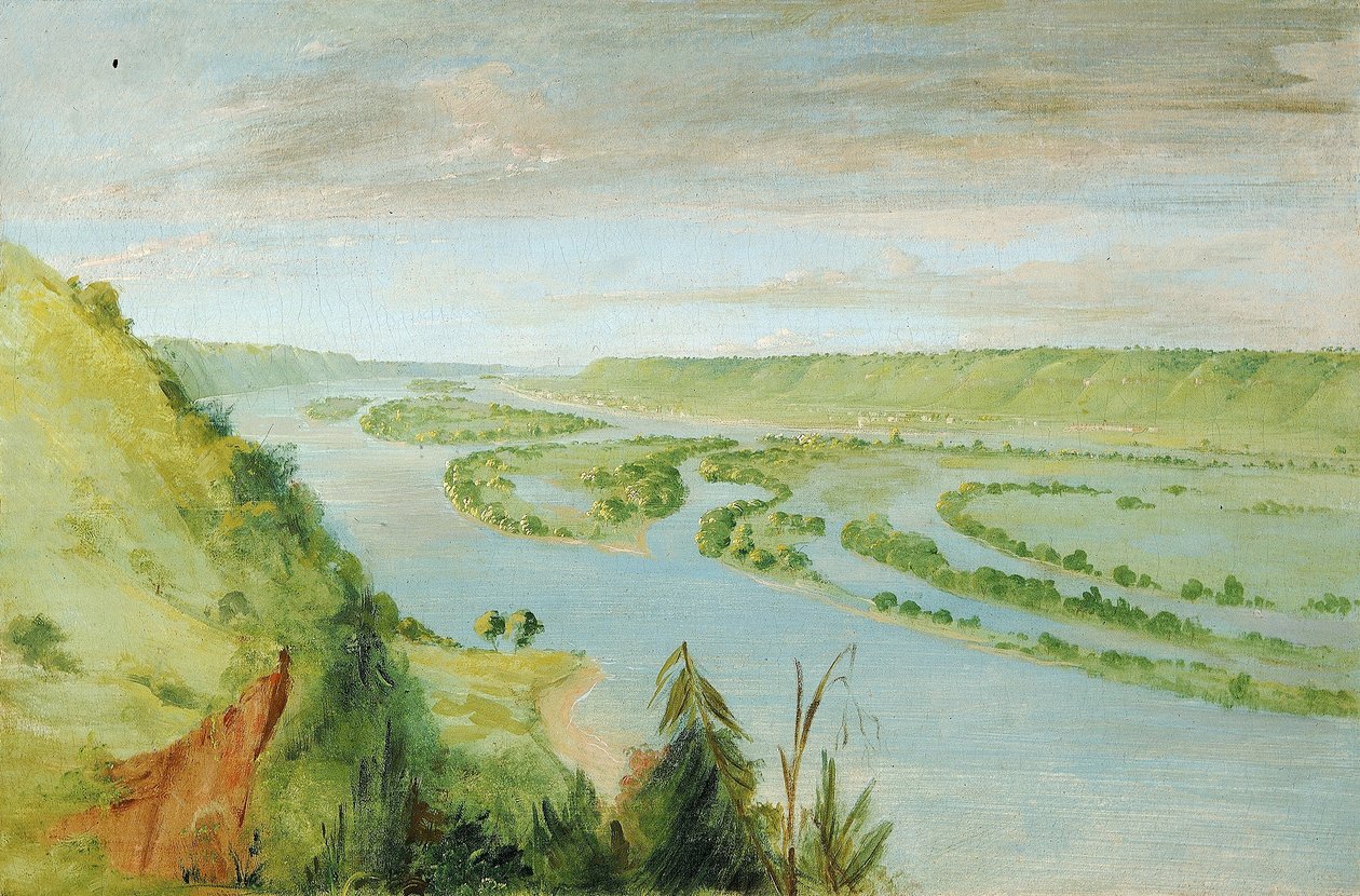 Prairie du Chien, Förenta staterna Garrison av George Catlin