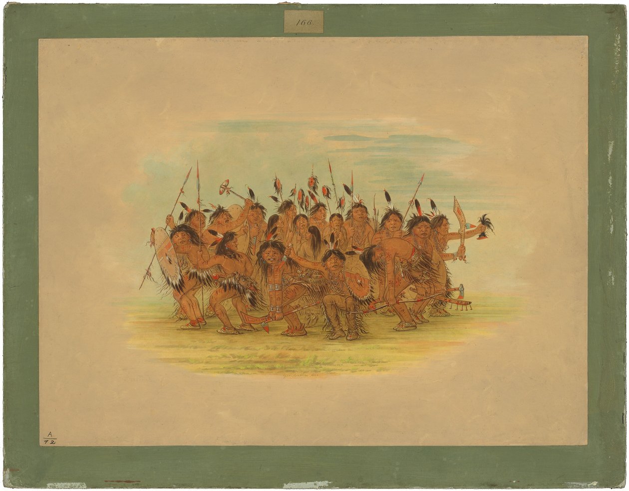 Scalp Dance - Sioux av George Catlin