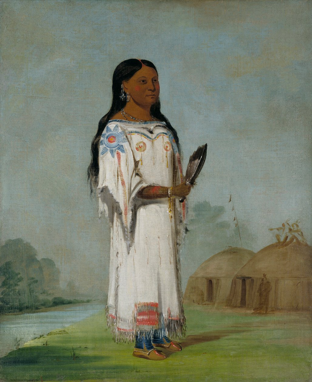 Seet-sé-be-a, middagssol, en vacker flicka av George Catlin