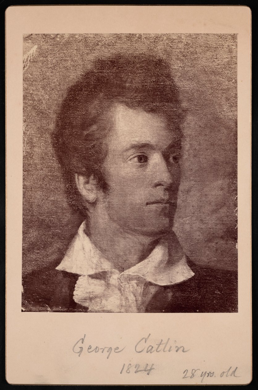 Självporträtt av George Catlin 1796-1872, 1824. av George Catlin