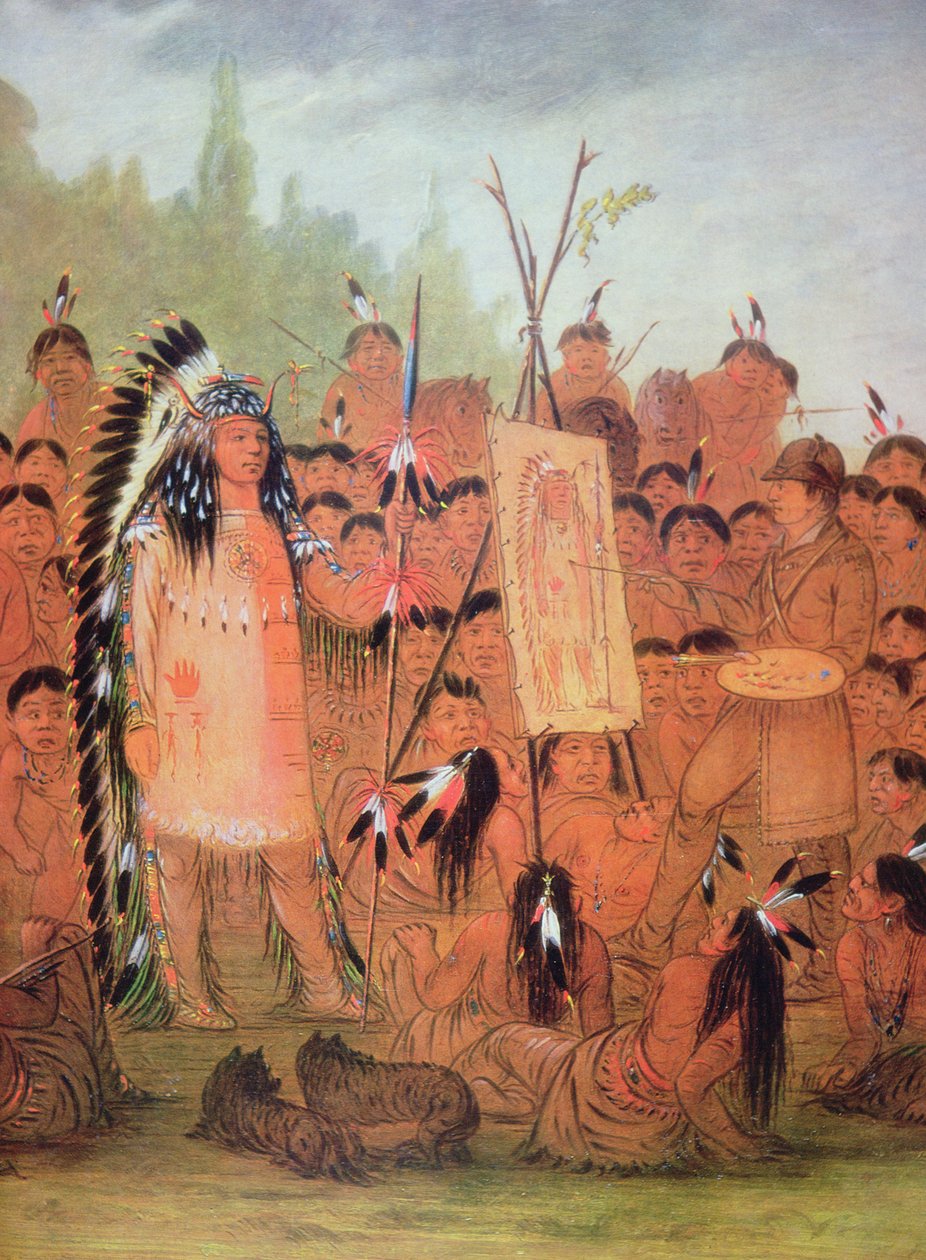 Självporträtt, ca 1835 (olja på duk) av George Catlin