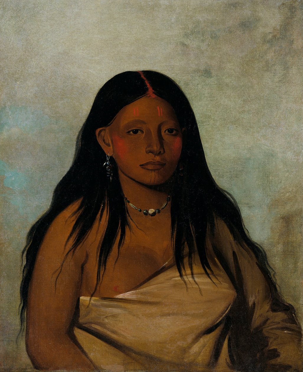 Shé-de-ah, Wild Sage, en Wichita-kvinna av George Catlin