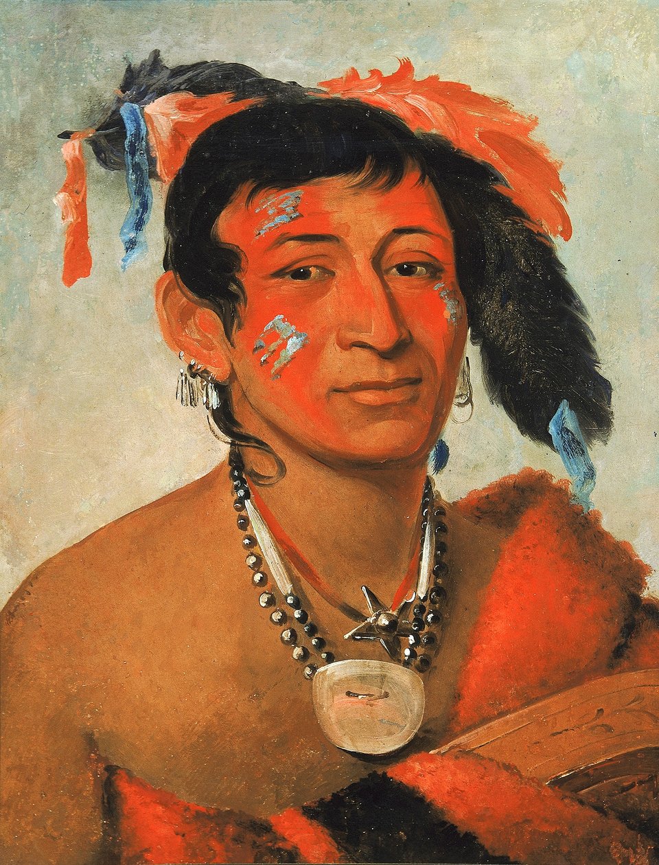 Sha-wá-no, Södern, en känd krigare av George Catlin