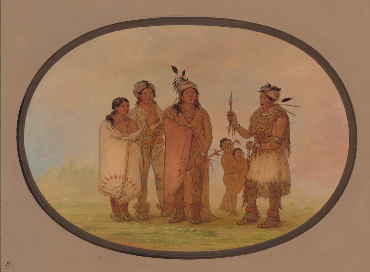 Shawano-indianer, 18611869. av George Catlin