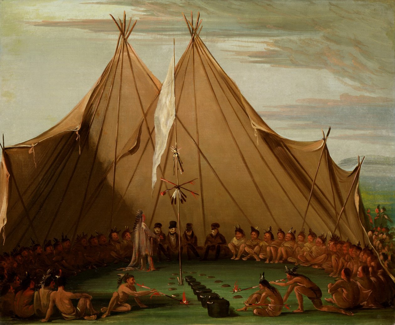 Sioux hundmat av George Catlin