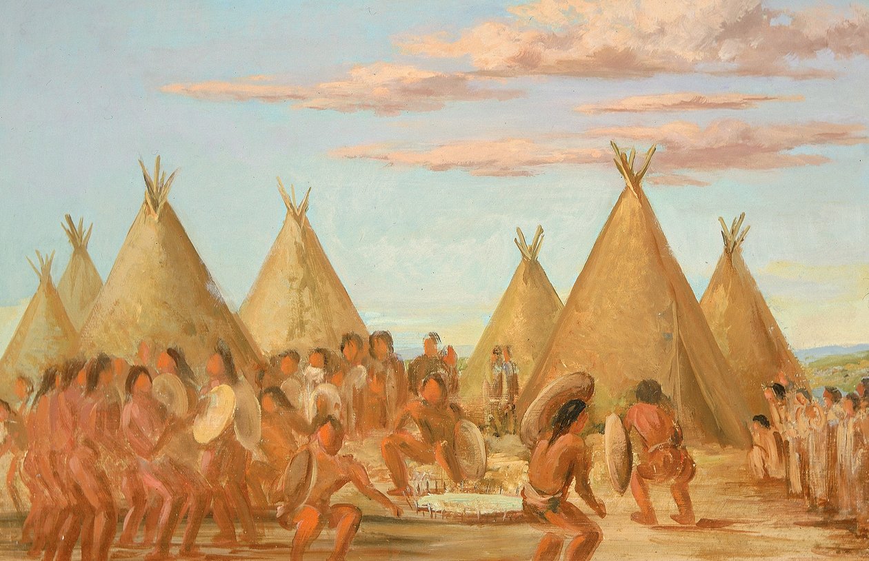 Rökning av skölden av George Catlin