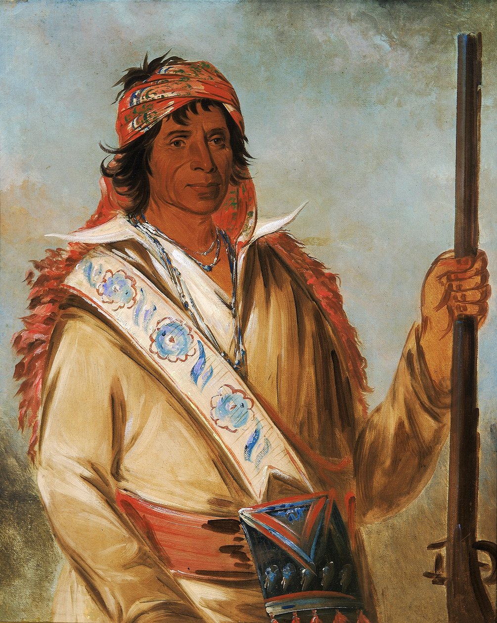 Steeh-tcha-kó-me-co, stor kung (kallad Ben Perryman), en hövding av George Catlin