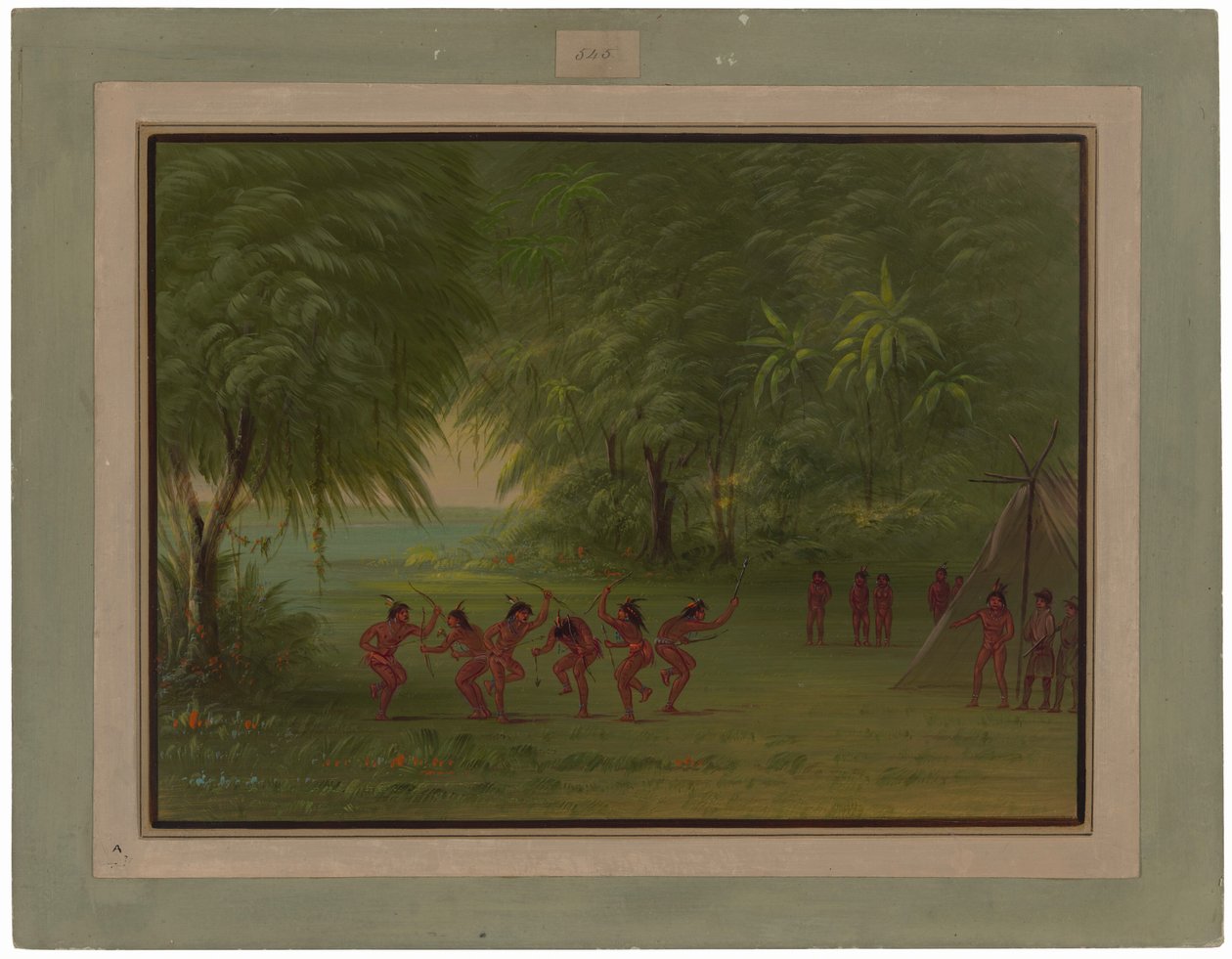 Tapuya-läger av George Catlin