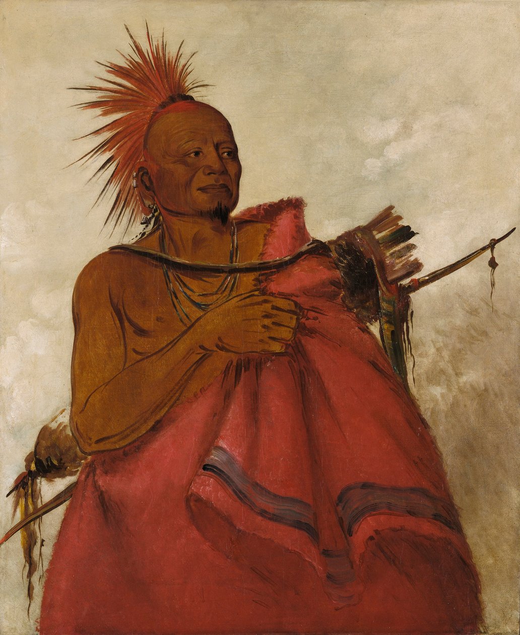 Tcha-tó-ga, galen buffel, mördare av två vita män av George Catlin