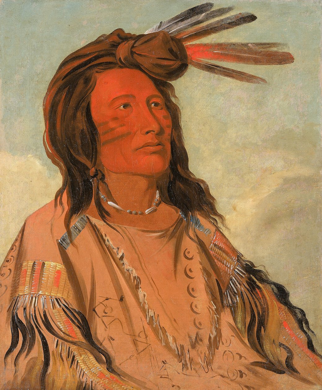Tchán-dee, Tobacco, en hövding från Oglala av George Catlin