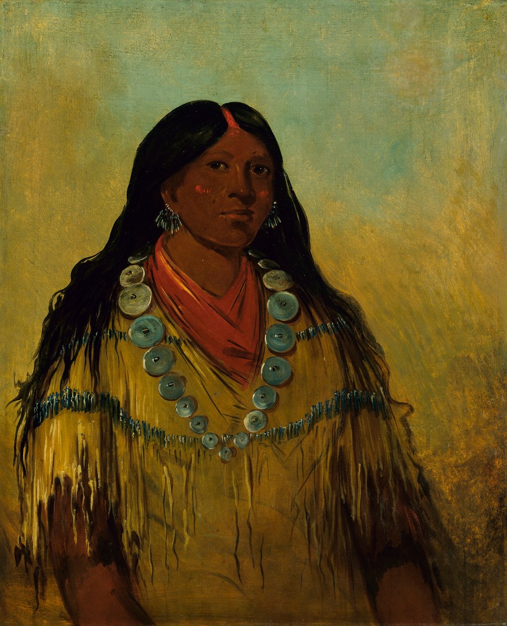Tchow-ee-pút-o-kaw, en kvinna av George Catlin