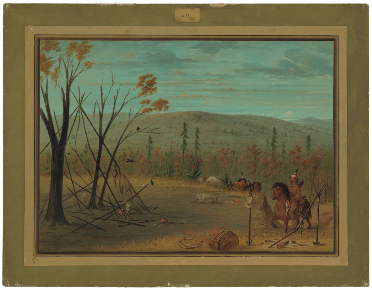 Cheyenne Brothers återvänder från sin höstjakt av George Catlin