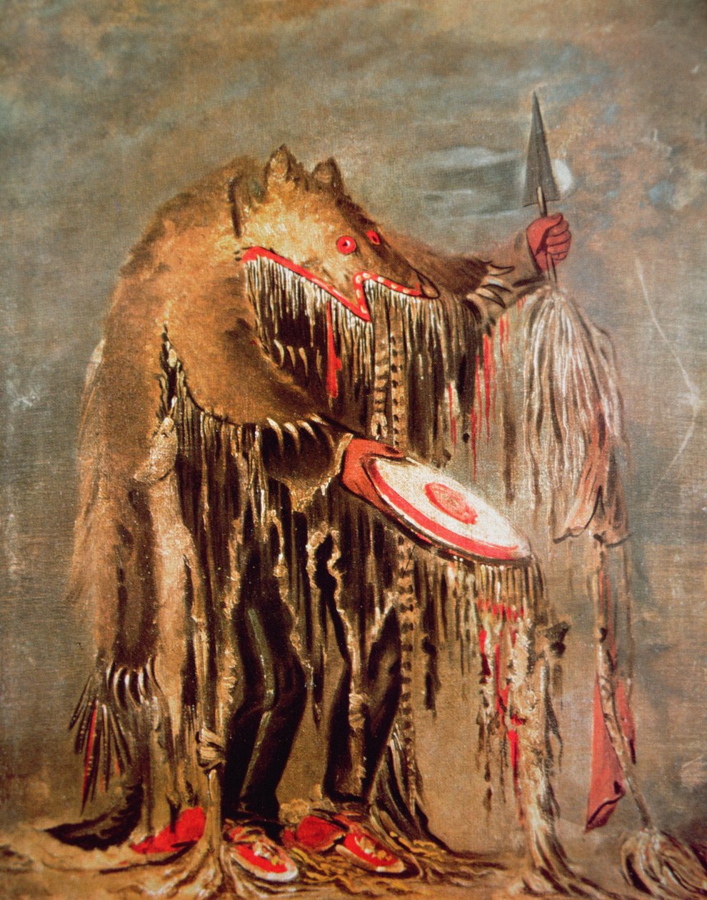 The White Buffalo, ca 1840 (olja på duk) av George Catlin