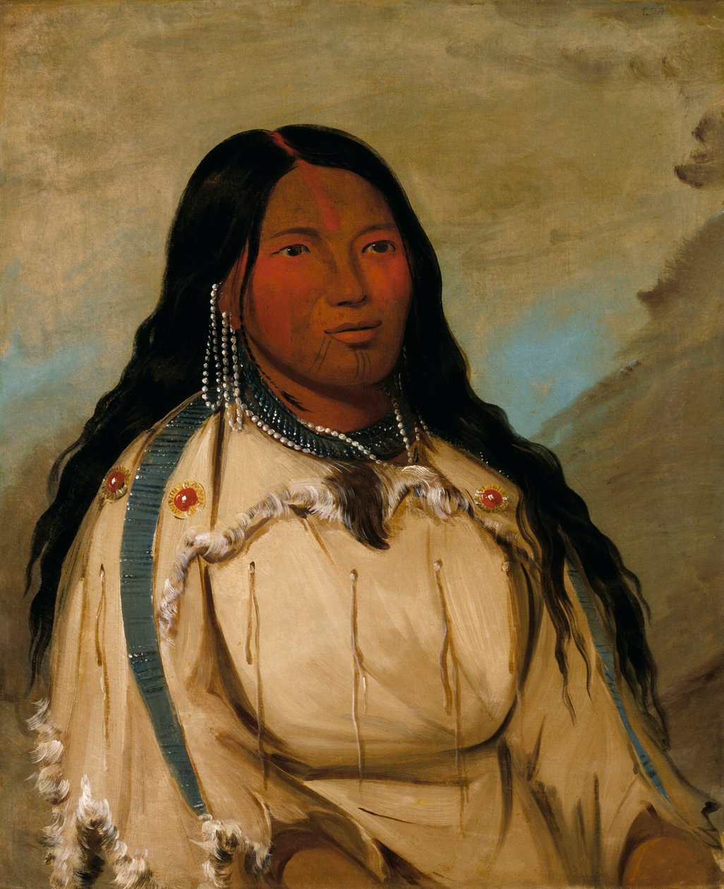 Tow-ée-ka-wet, en cree-kvinna av George Catlin