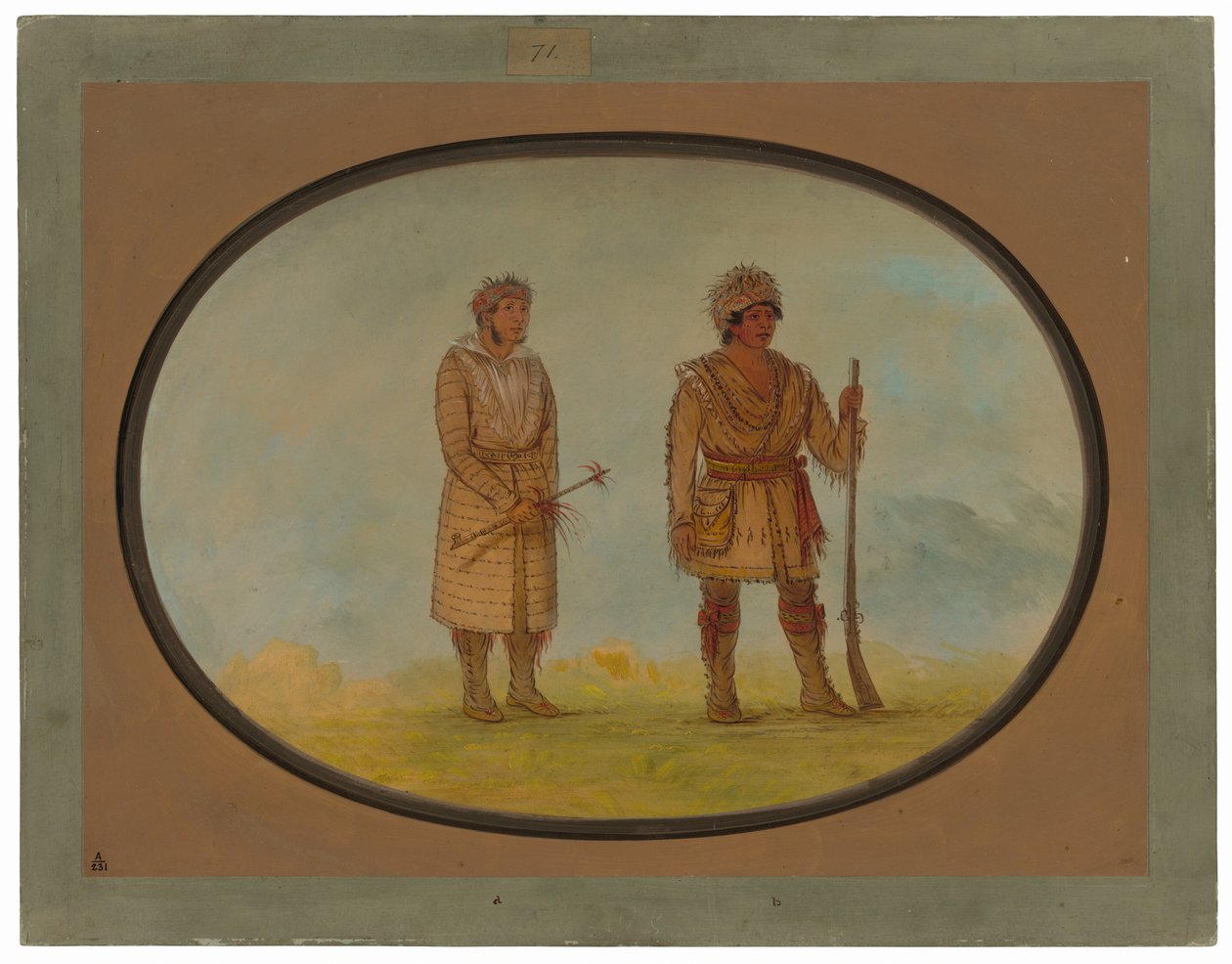 Två Cherokee Chiefs av George Catlin
