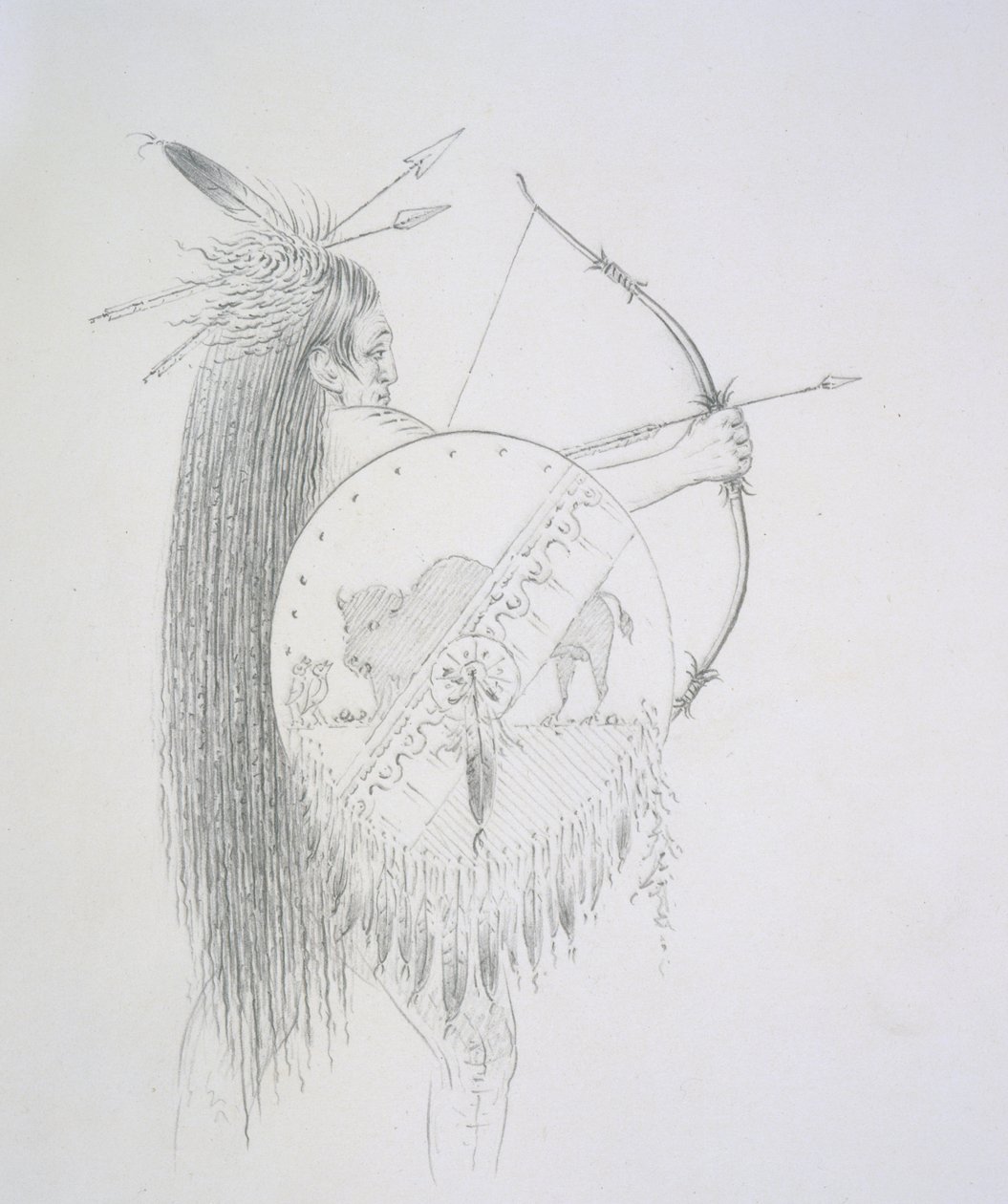Un-ka-ka Ha-hon-she-kaw (The Long Finger Nails) 1852 av George Catlin