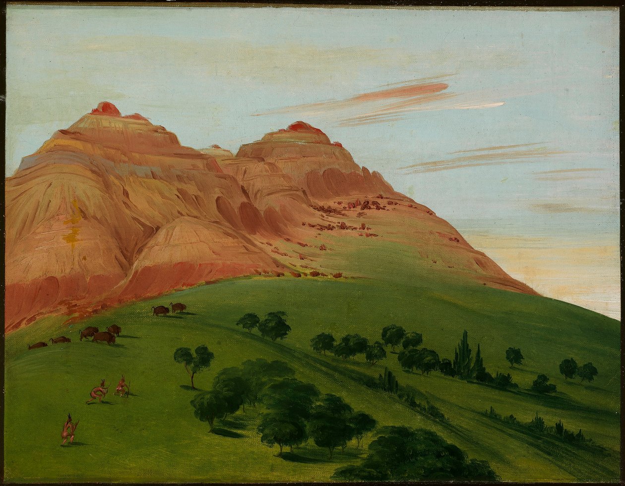 Utsikt i Grand Detour, 20 mil över St. Louis av George Catlin
