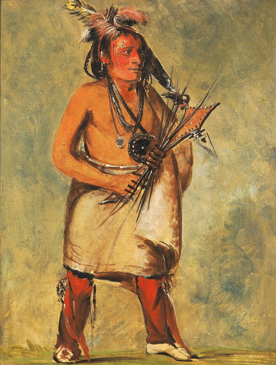 Wa-kon-chásh-kaw, han som kommer med åskan av George Catlin