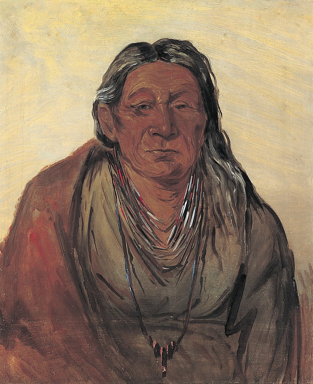 Wah-pe-séh-see, hövdingens mor av George Catlin