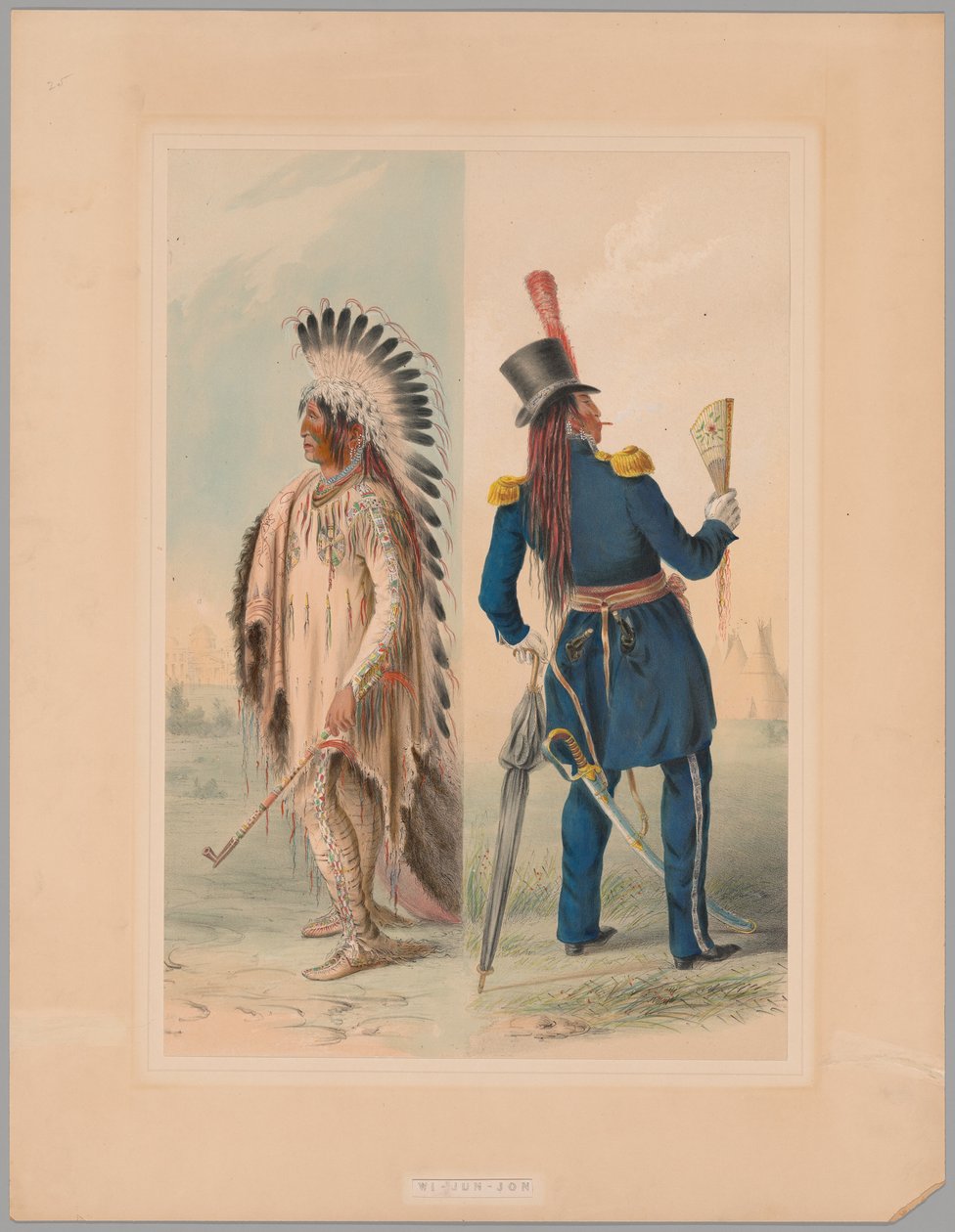 Wi-Jun-Jon - Duvans ägghuvud Åker till Washington: Återvänder till sitt hem av George Catlin