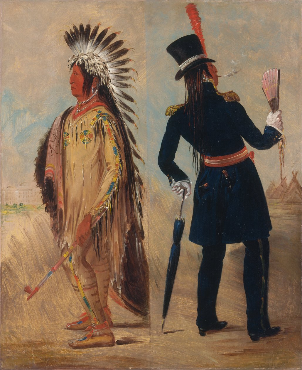 Wi-jún-jon, duvans ägghuvud (ljuset) Resa till och återvända från Washington av George Catlin