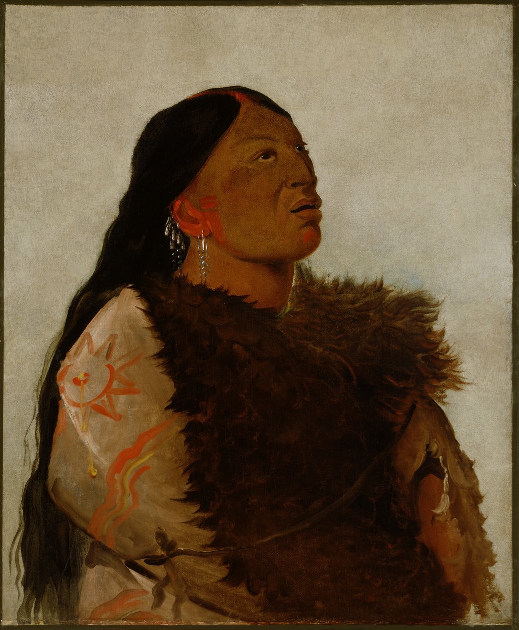 Hustru till de sex av George Catlin