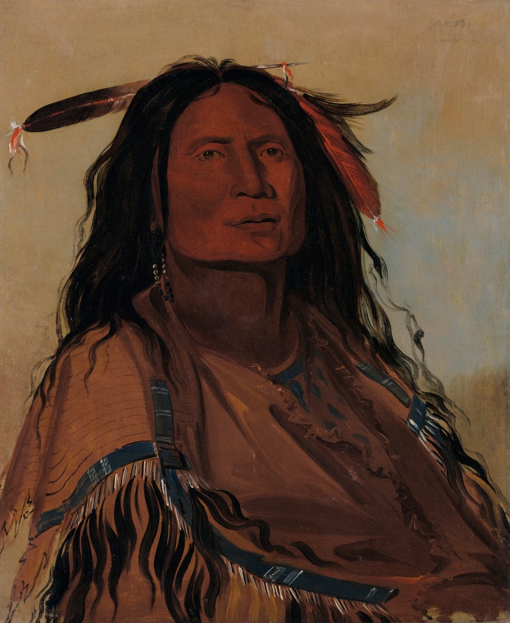 Wúk-mi-ser, Corn, en Miniconjou-krigare av George Catlin