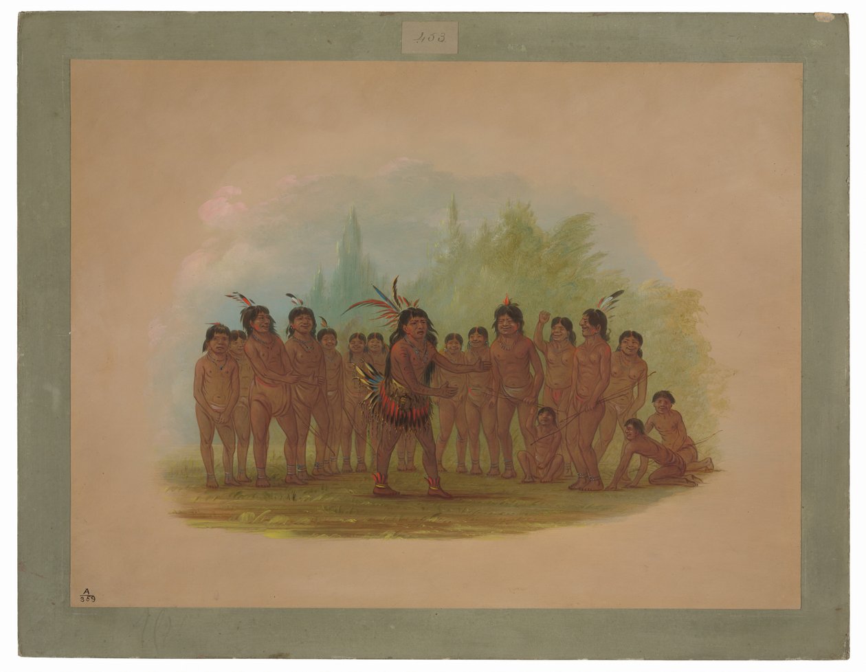 Zurumati indianer av George Catlin