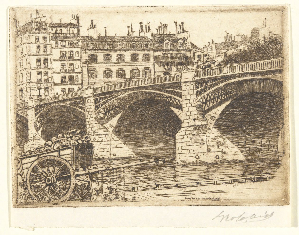 Tournelle-bron av George Charles Aid