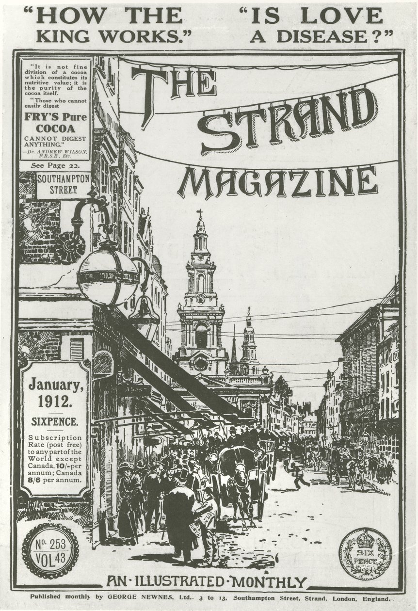 Omslag till The Strand Magazine, 1912 av George Charles Haite