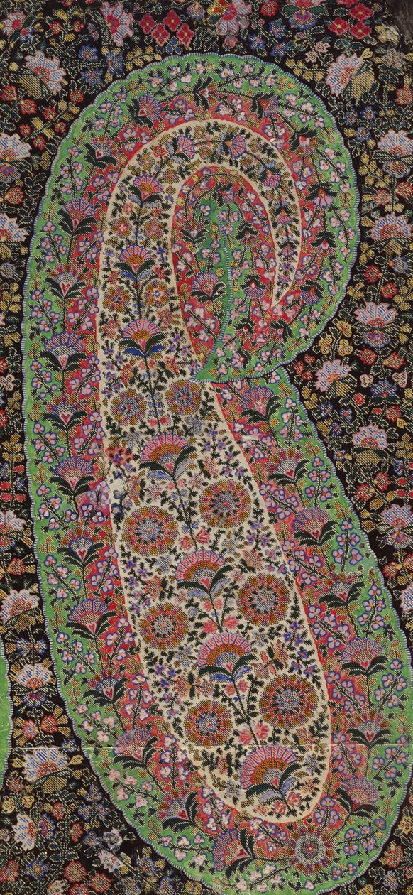 Tygdesign för Paisleysjalar, c.1871 av George Charles Haite