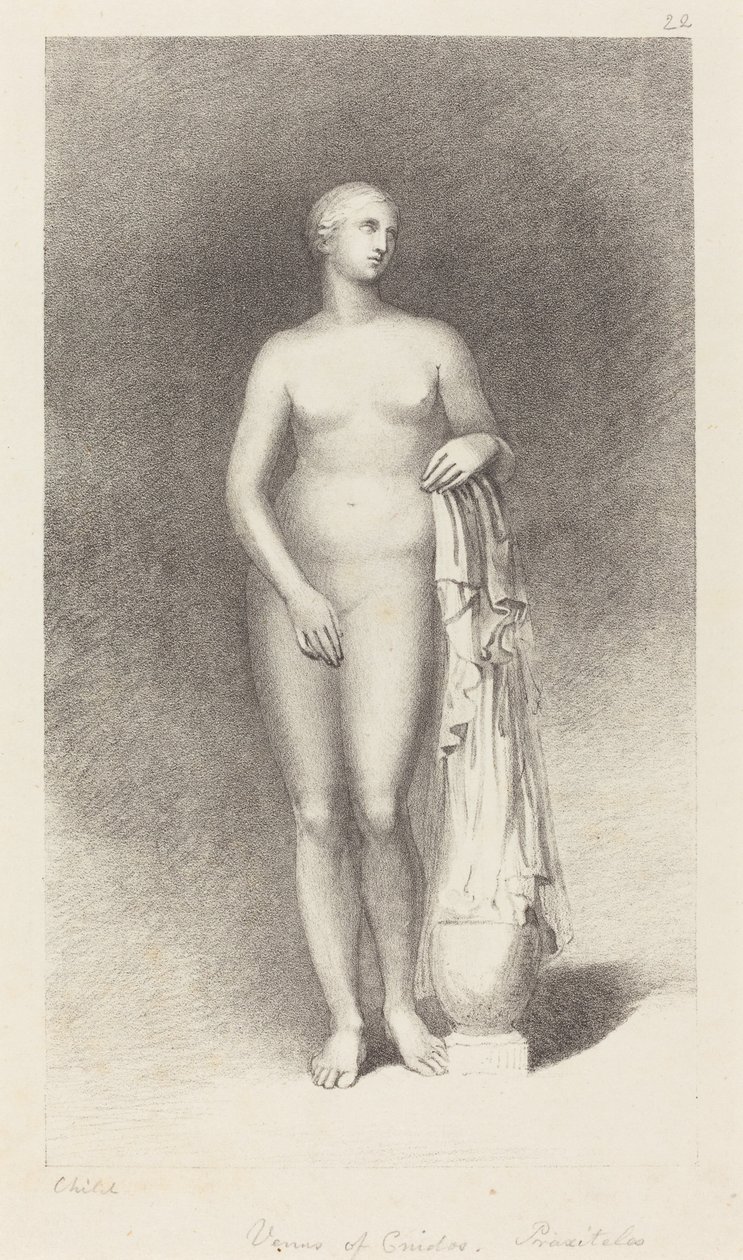 Venus från Cnidos, av Praxiteles av George Childs after John Flaxman