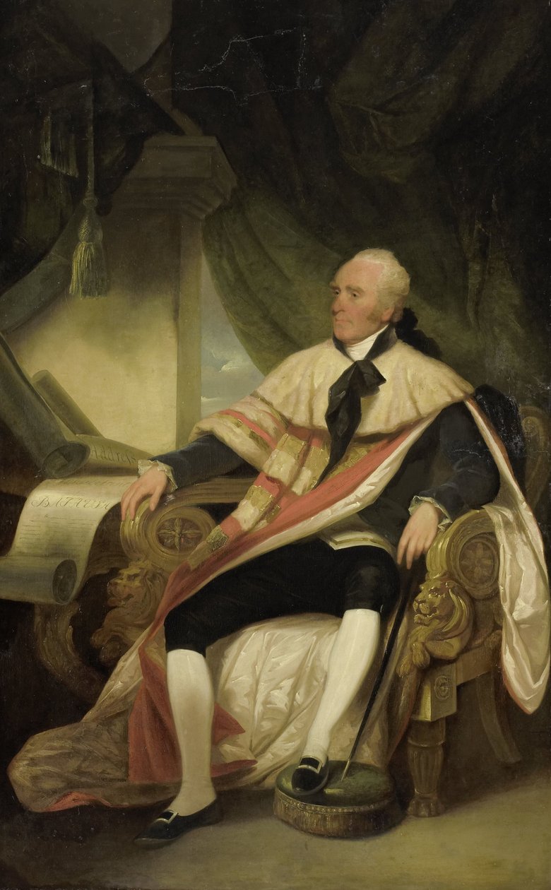 Gilbert Elliot, 1:e jarl av Minto (1751-1814), vicekung i Brittiska Indien och generalguvernör i Nederländska Ostindien (1812-14) av George Chinnery