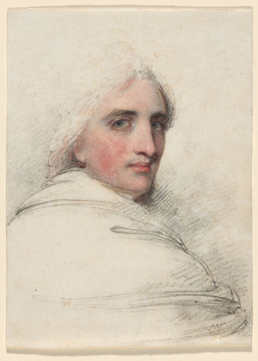 En mans huvud av George Chinnery