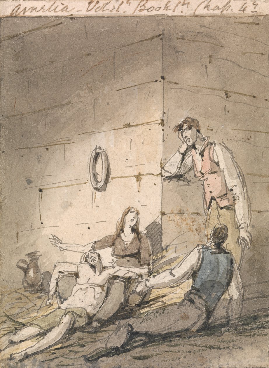 Illustration till Fieldings Amelia av George Chinnery