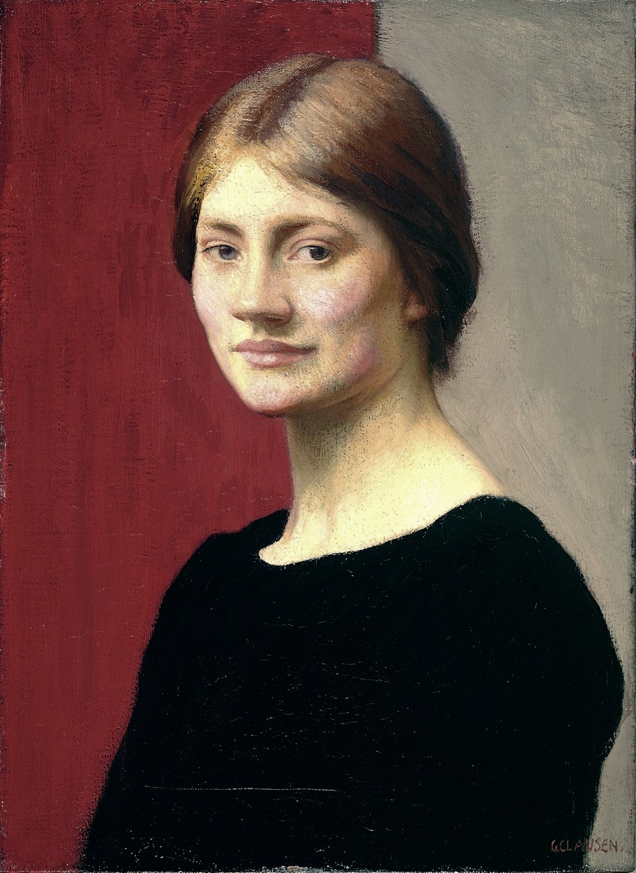 En flicka i svart av George Clausen