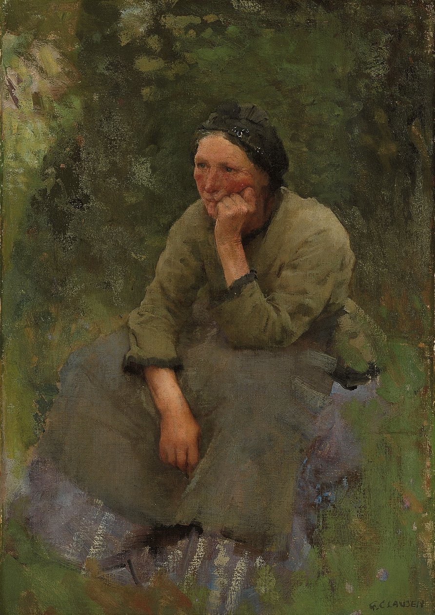 En stunds vila av George Clausen
