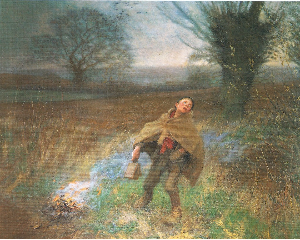 Fågelskrämmande av George Clausen