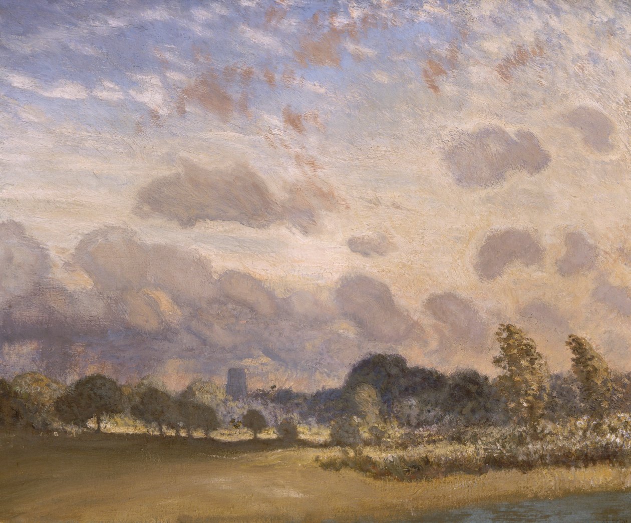 Clavering kyrka, c1908. av George Clausen