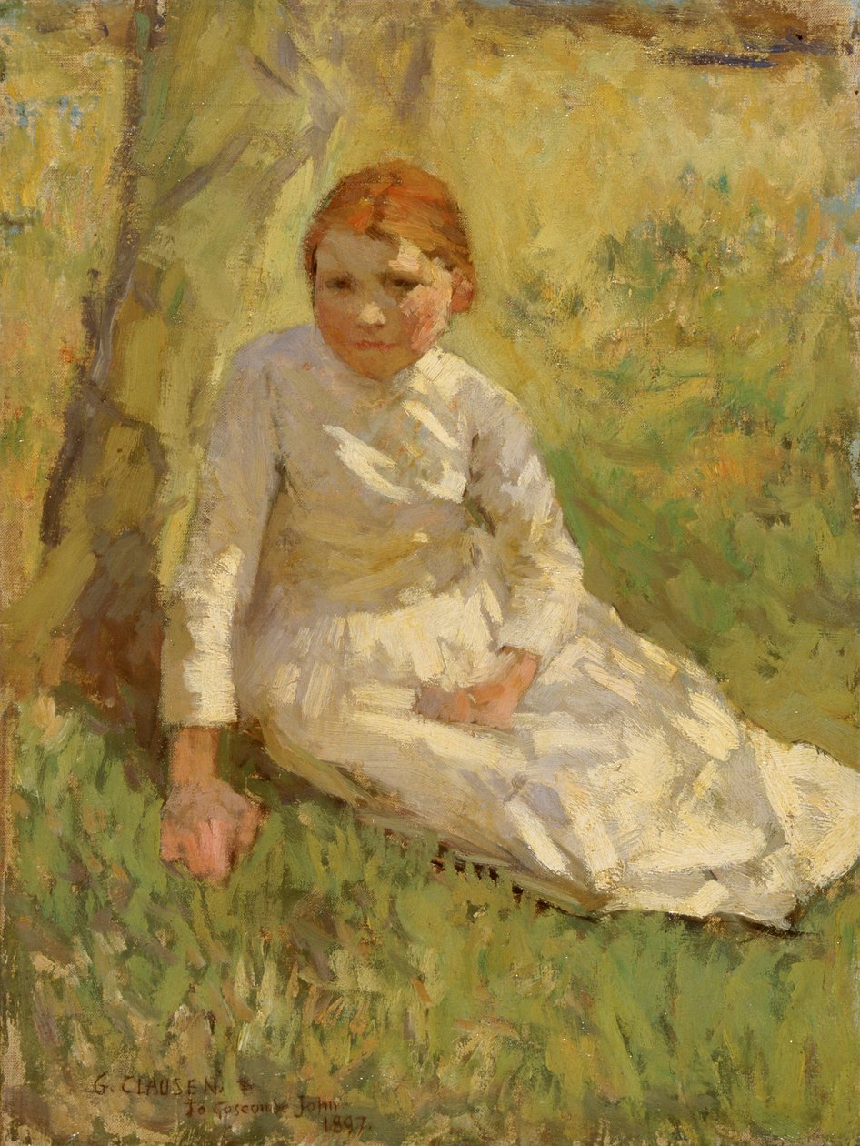 Flicka på en åker, 1897. av George Clausen
