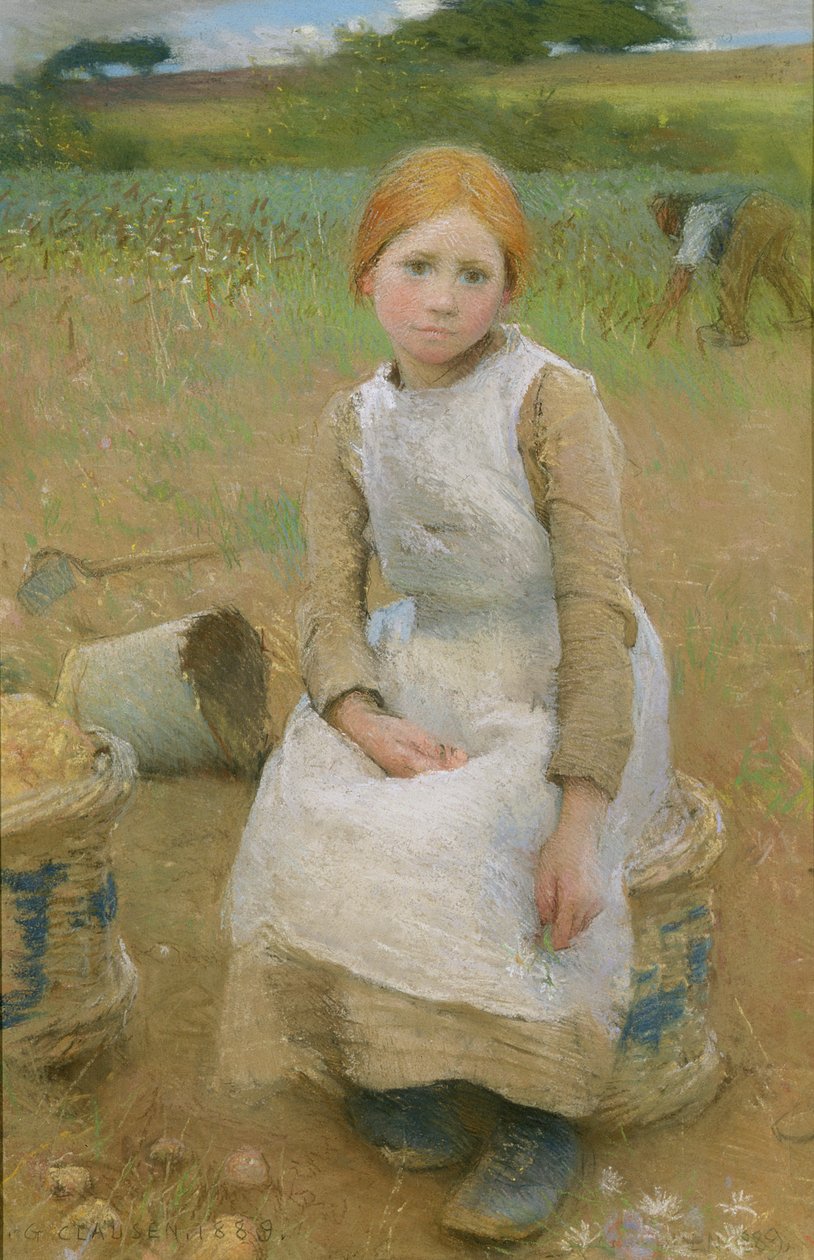 Lilla ros, 1889 av George Clausen