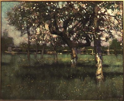 Orchard Scene, mitten av 1880-talet av George Clausen