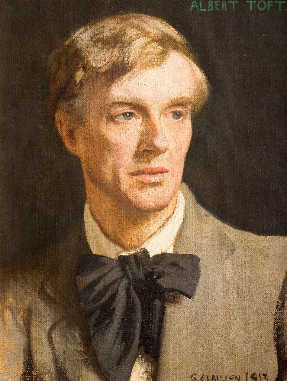 Porträtt av Albert Toft 1862-1949, 1913. av George Clausen