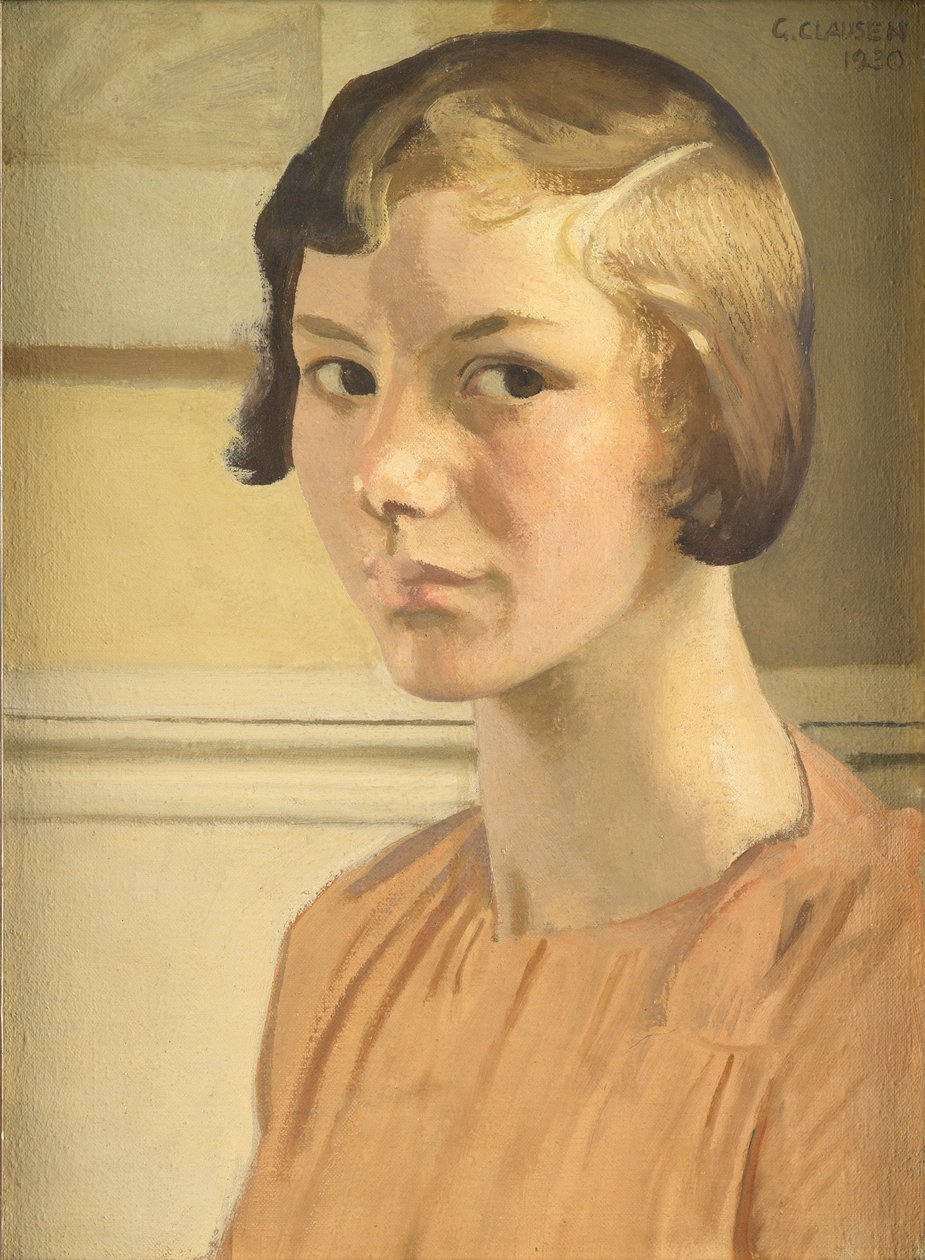 Porträtt av Elizabeth Clausen av George Clausen