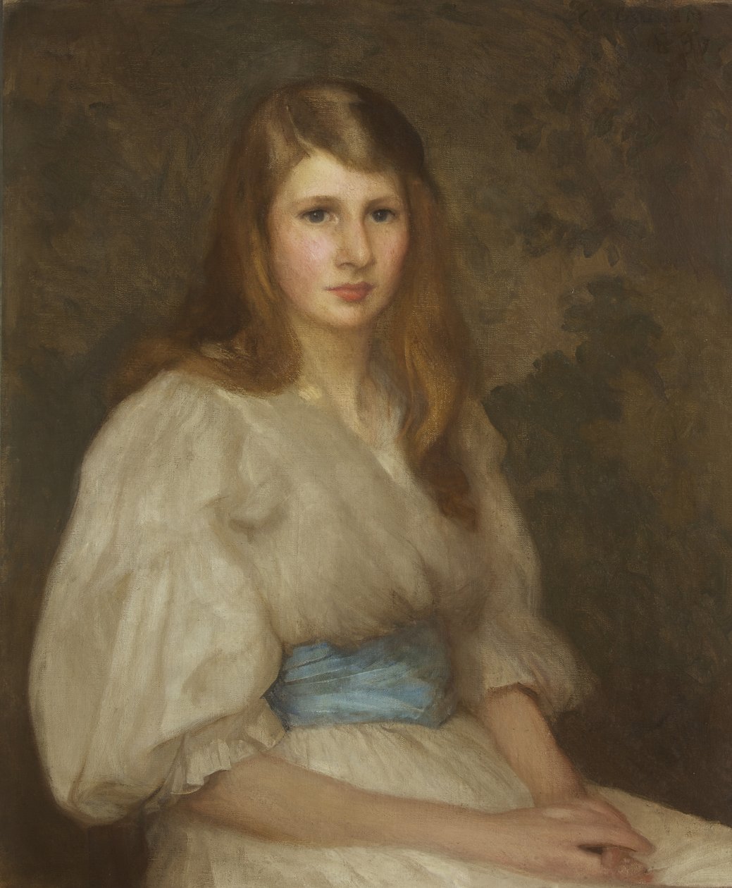 Porträtt av Margaret Hilton Smith, 15 år av George Clausen