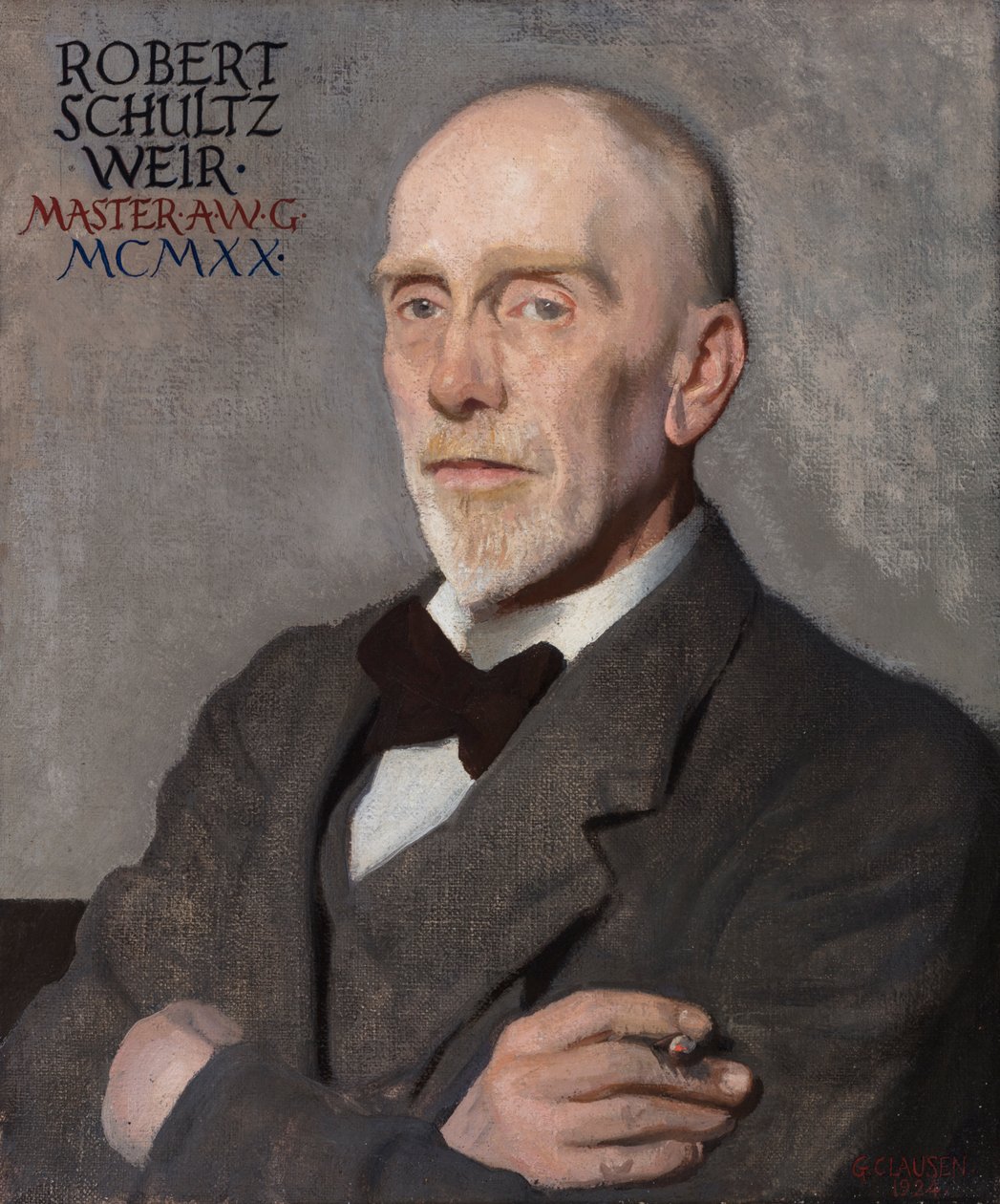 Porträtt av Robert W. Schultz Weir av George Clausen