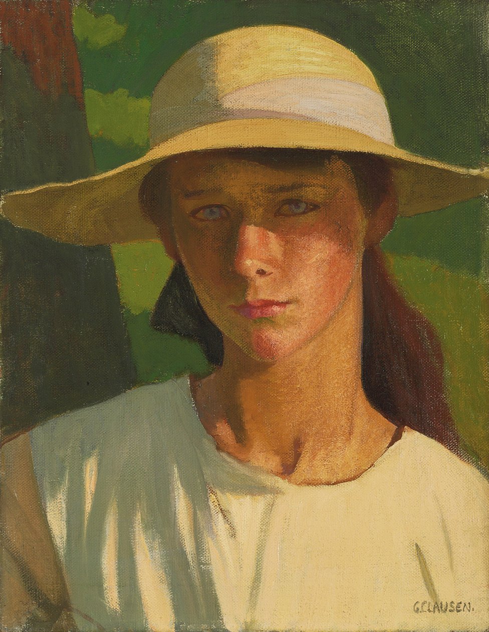 The Nut Brown Maid (olja på duk) av George Clausen