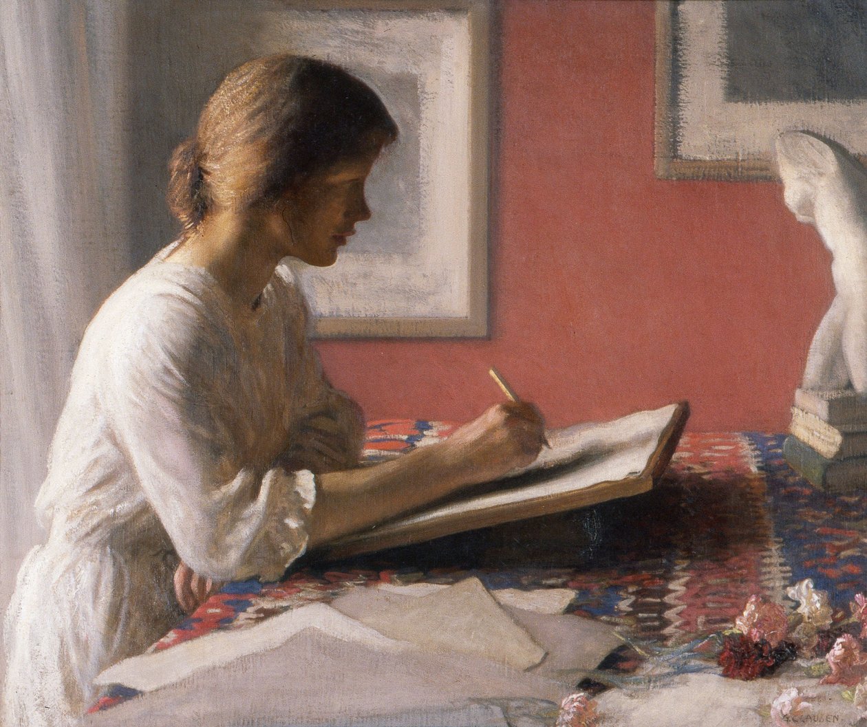 Studenten, ca 1908 (olja på duk) av George Clausen